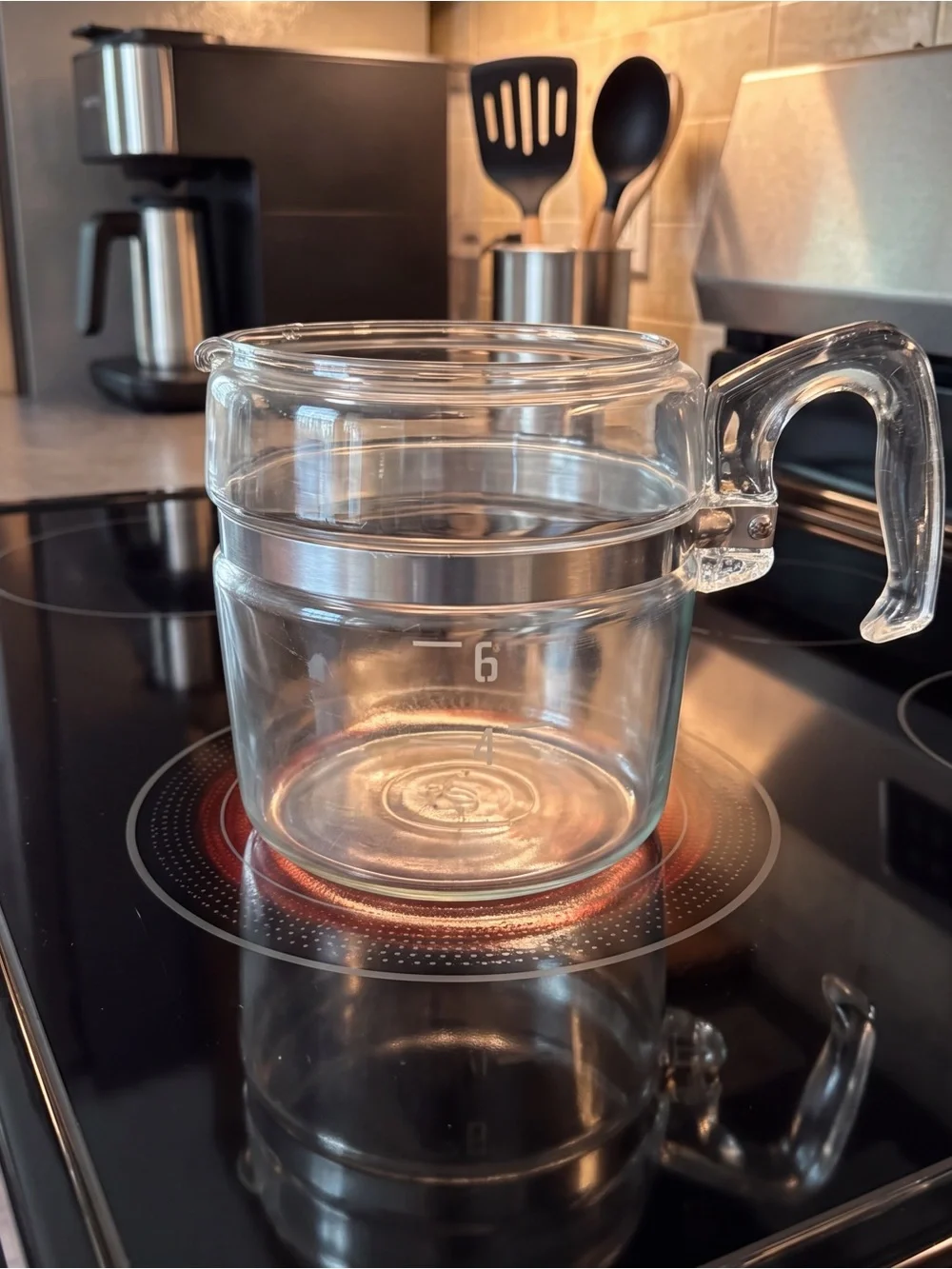 Vintage Pyrex Flameware Glass Percolator 6-Cup Pot ONLY